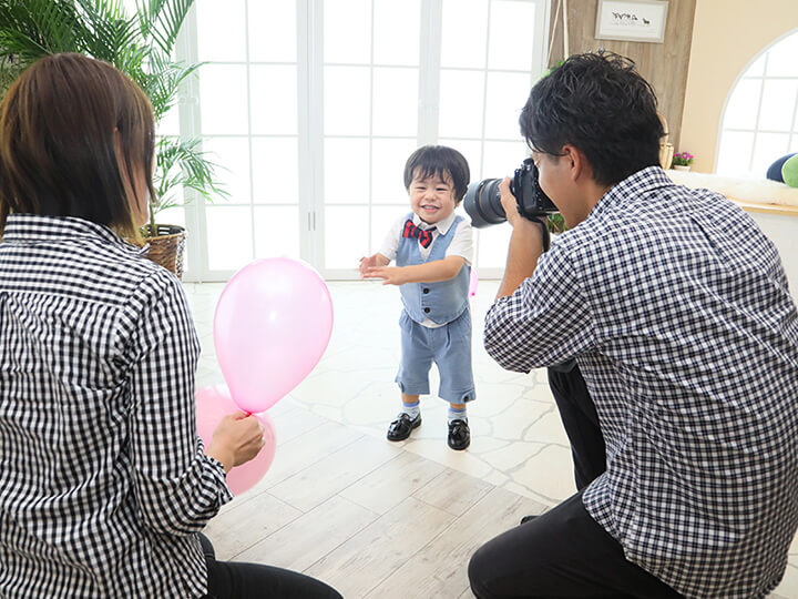 お誕生日の写真はプロの手で