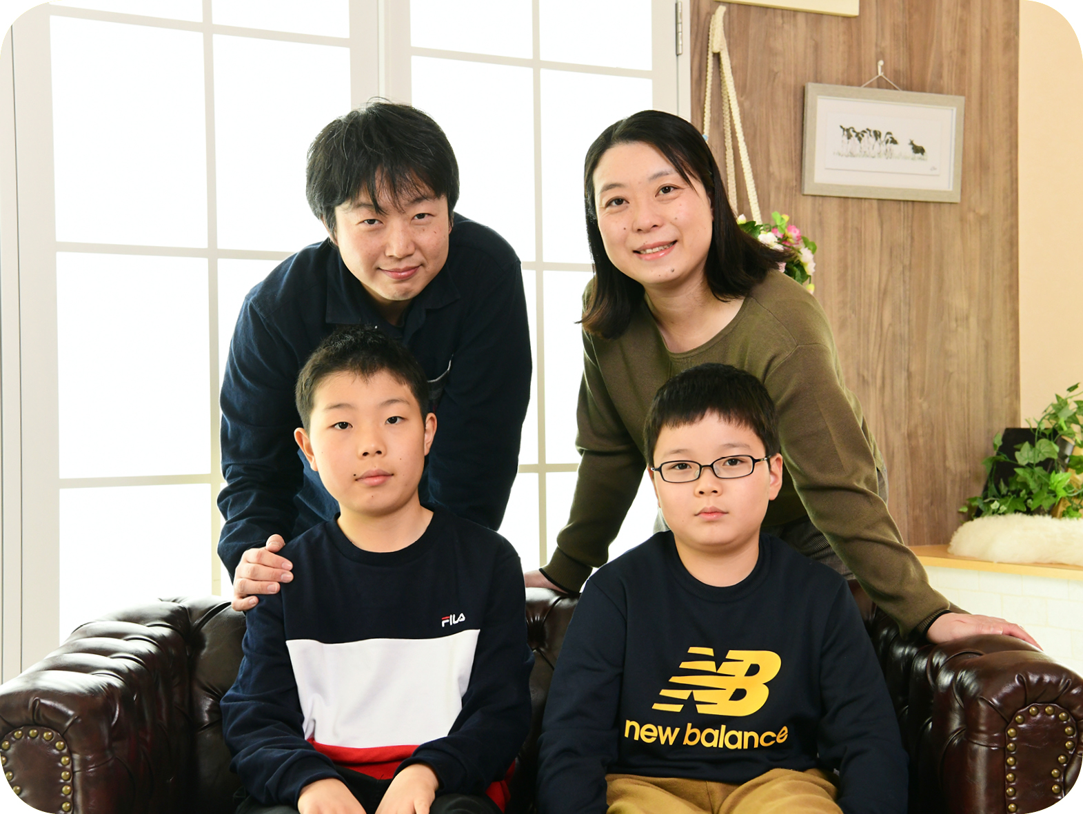 毎年家族写真を撮影しています