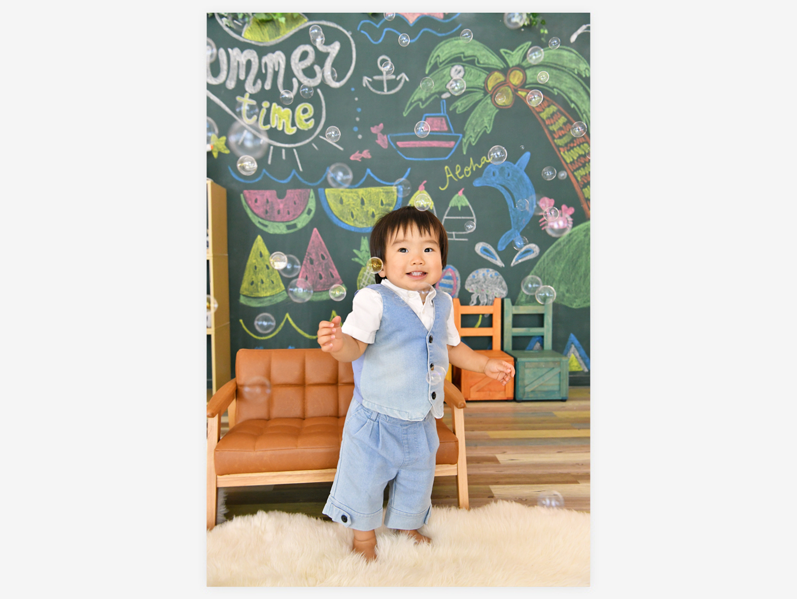 とても清潔な空間での撮影で