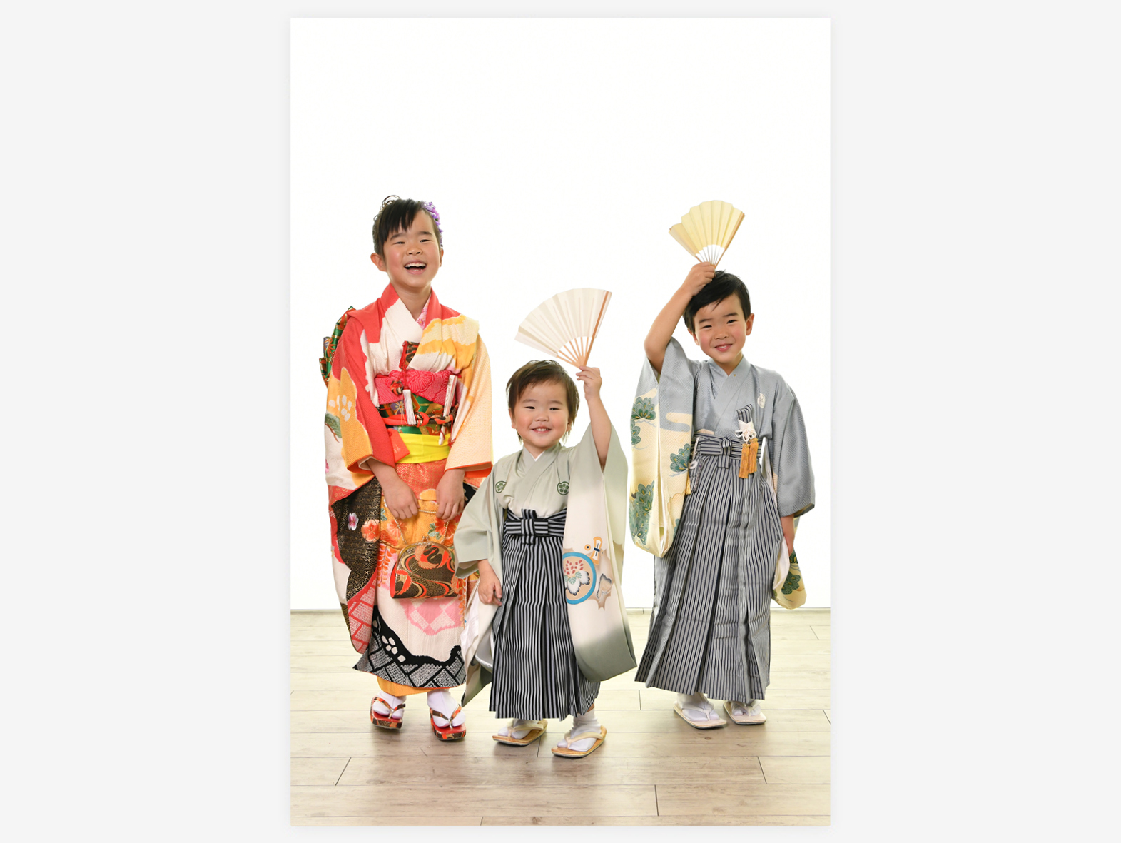 ３姉弟で七五三