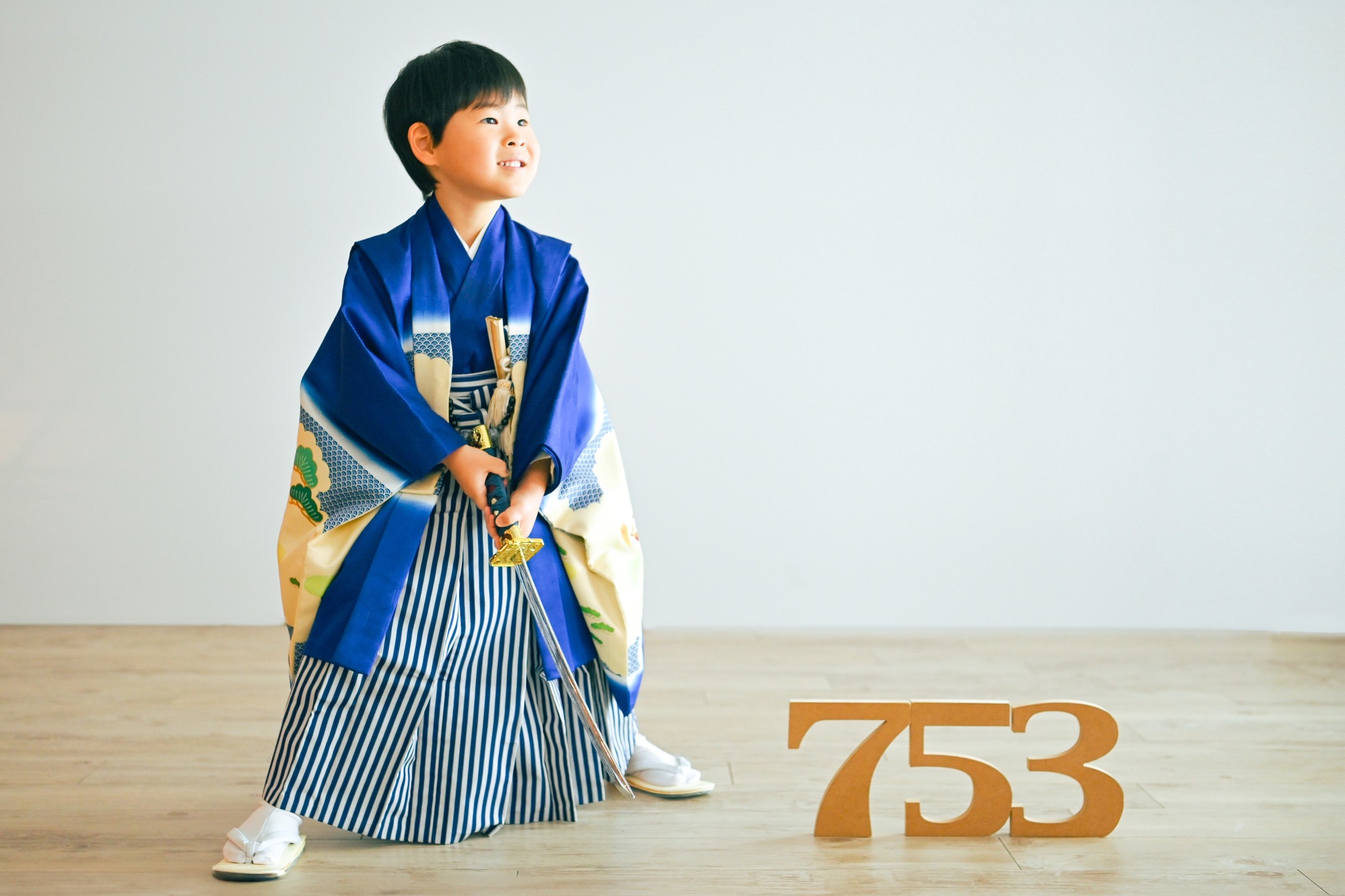 カッコいいポーズで七五三