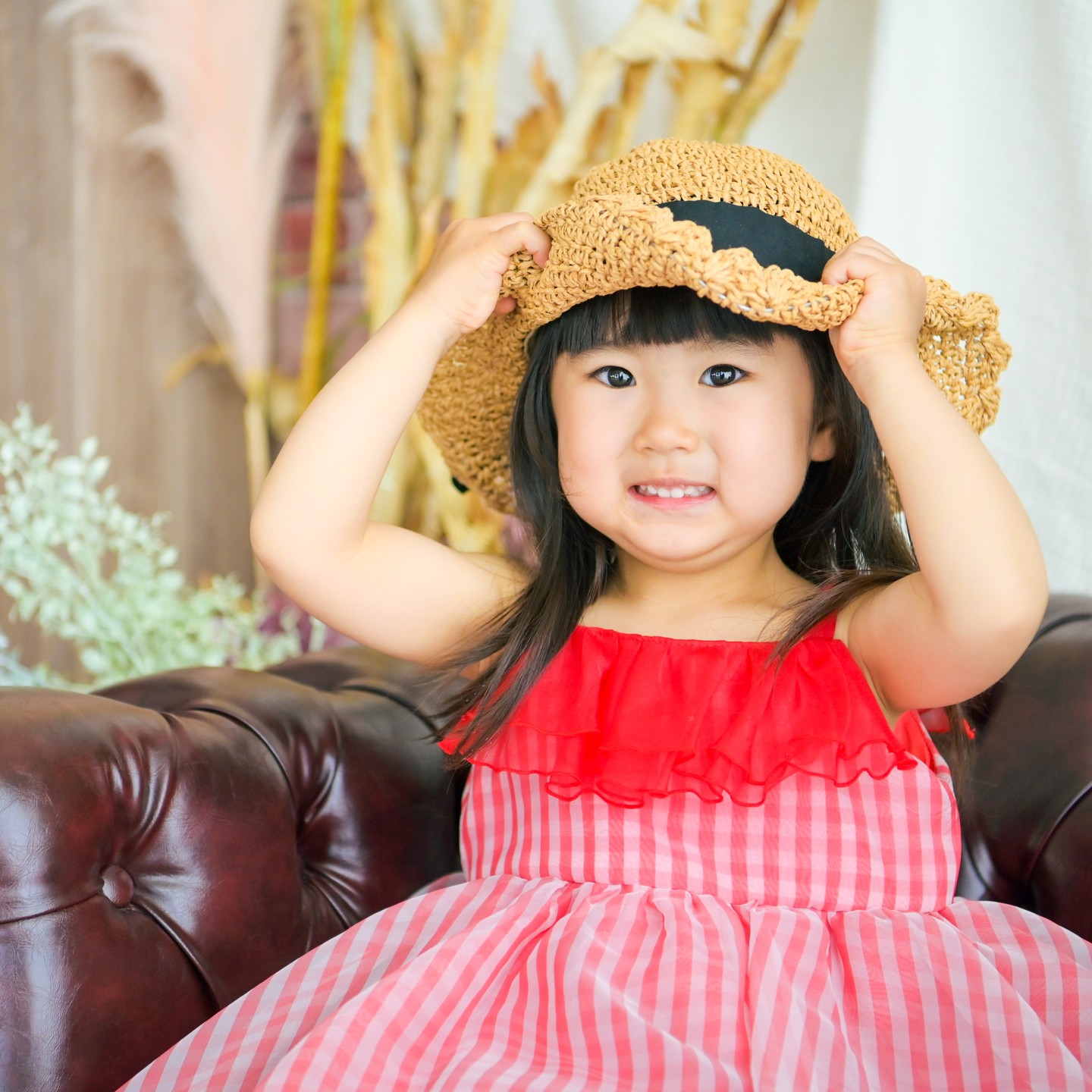 かわいいお洋服を着てお誕生日記念撮影