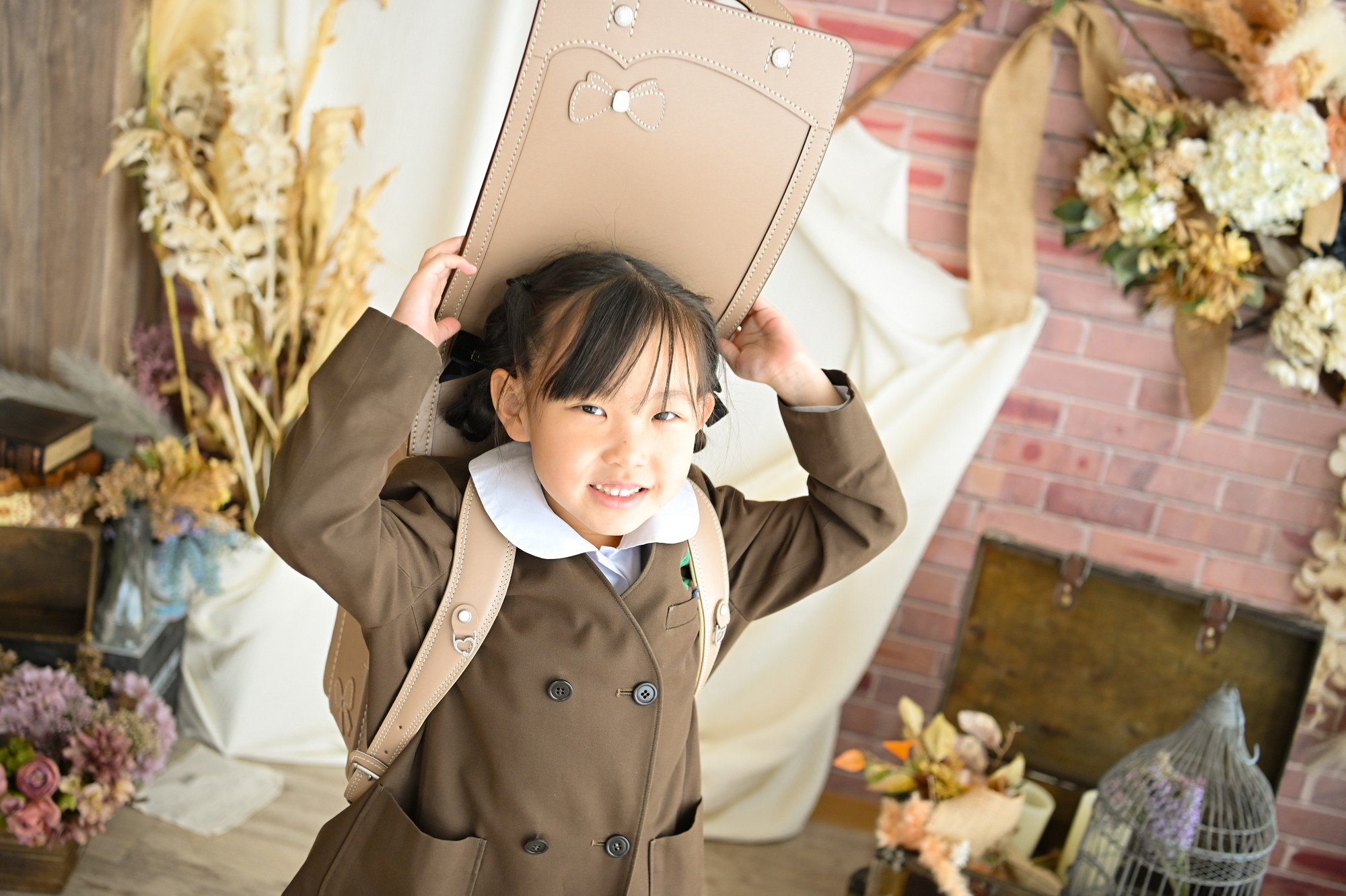 ランドセルでかわいく入学卒業